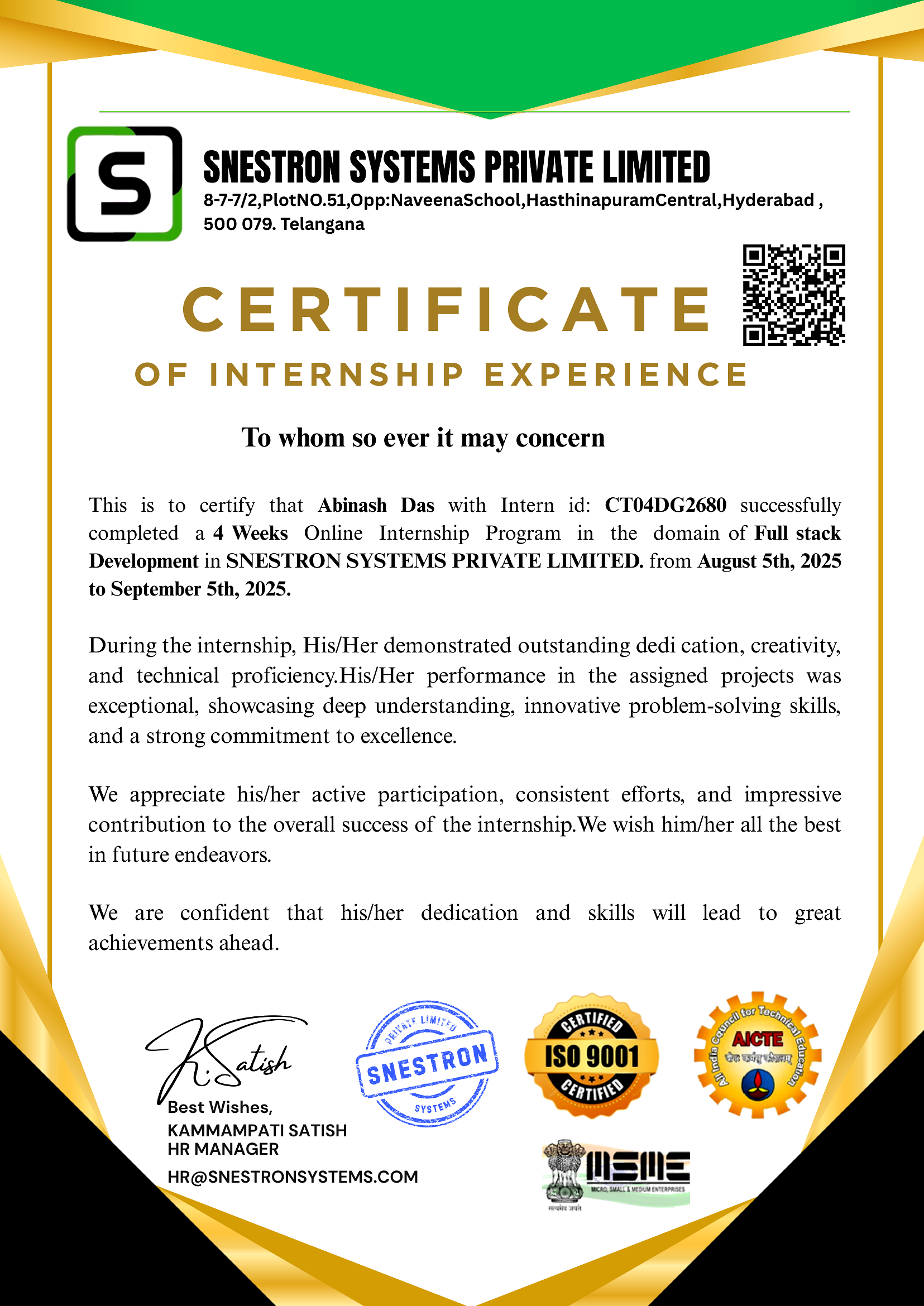 Certificate 3