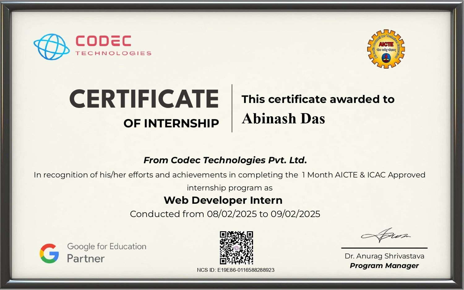 Certificate 3