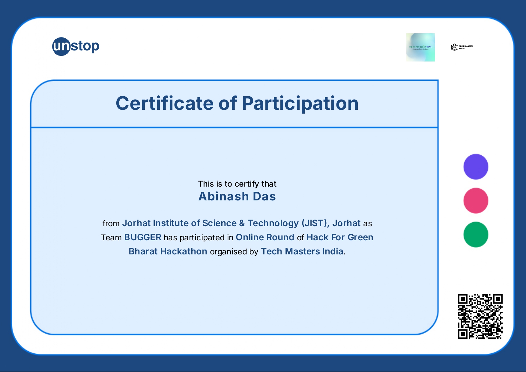 Certificate 3